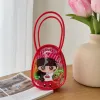 Red transparent small bag cartoon girl hair band set, cute girl headwear storage combination details Picture